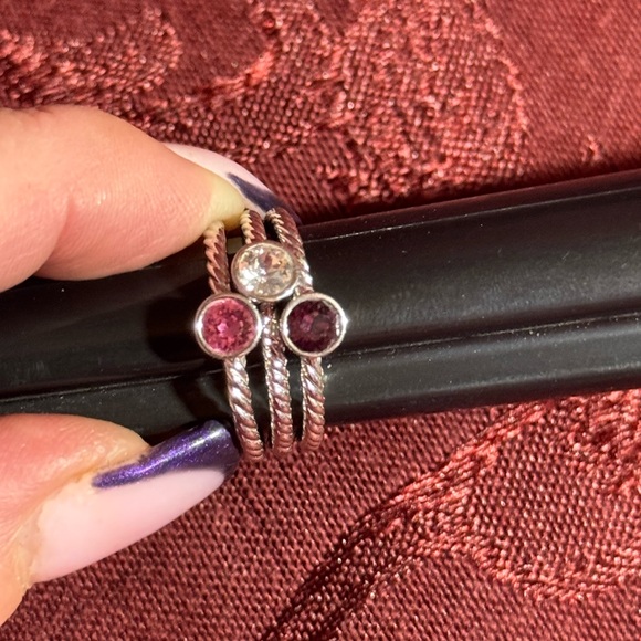 Touchstone Crystal Pink Ring - Picture 2 of 4